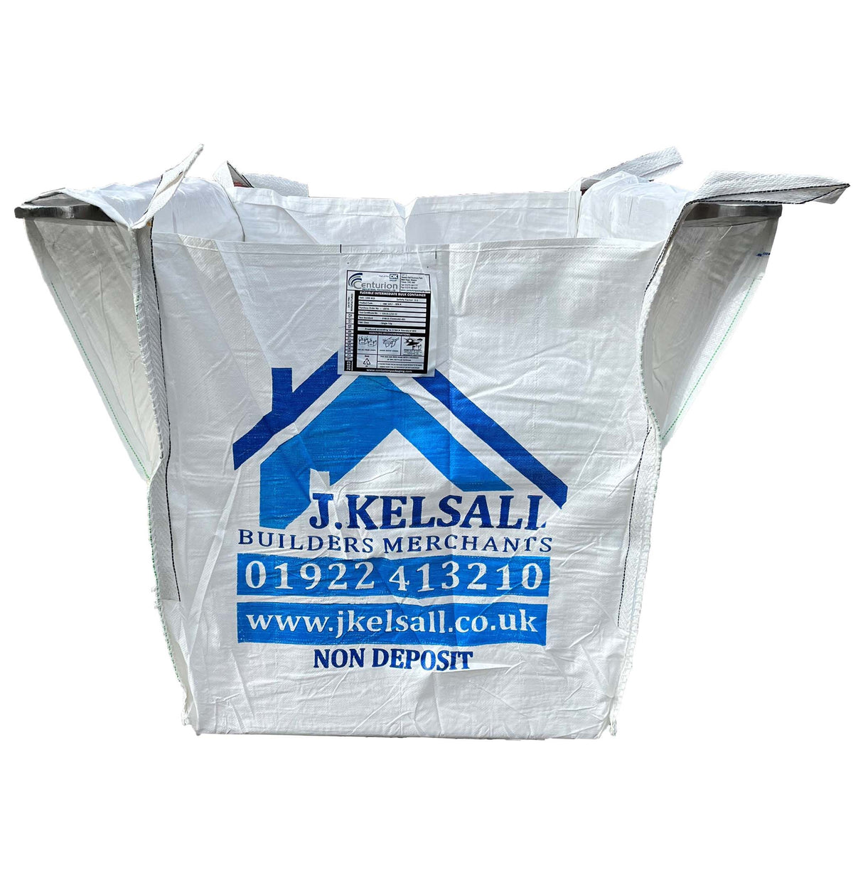 Large White misprint Bulk Bag (FIBC1057) - 85x85x85cm