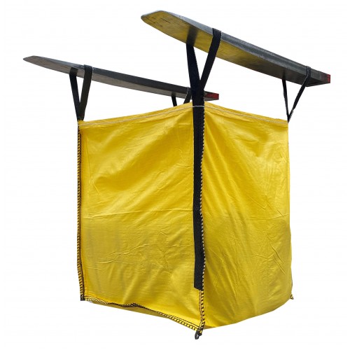 FIBC Bulk Bag Plain Yellow - 75x75x85cm
